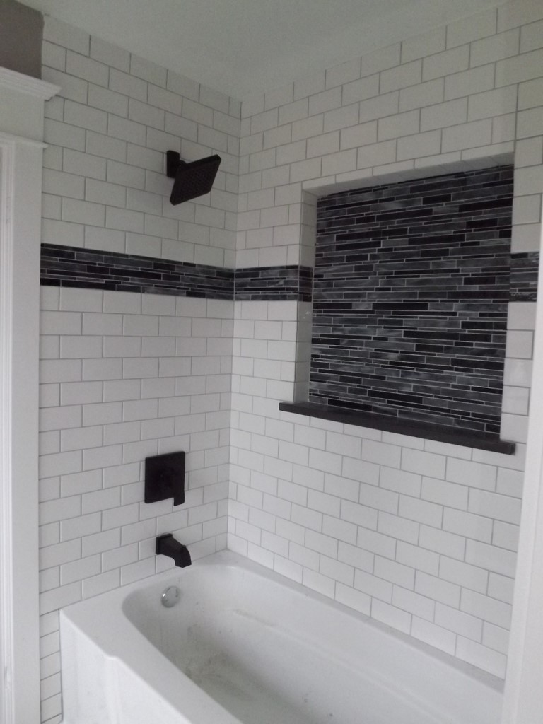 shower tile job