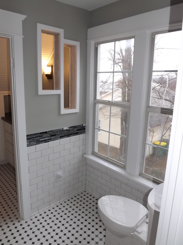 bathroom tile job